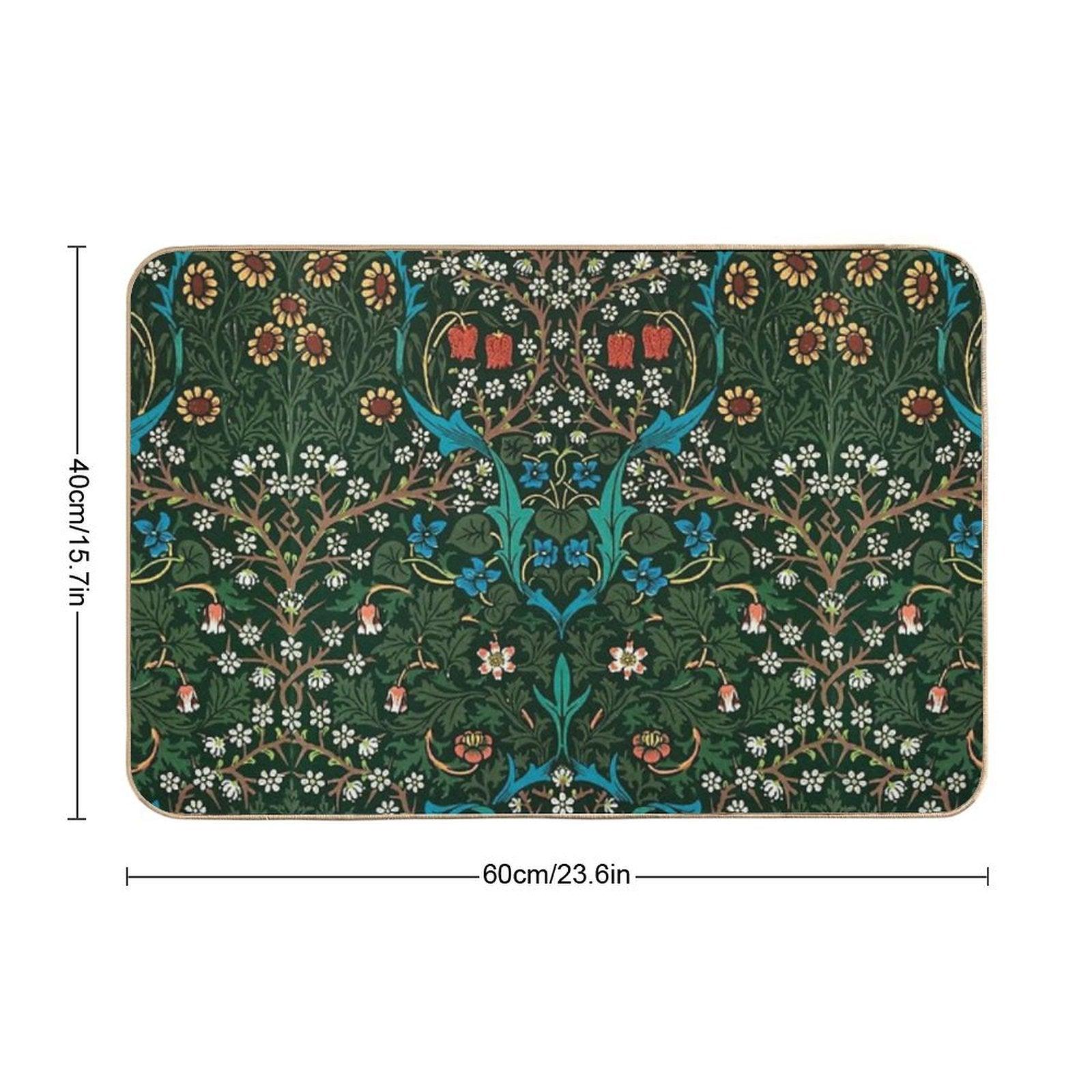 Blackthorn by William Morris, 1892 Bath Mat