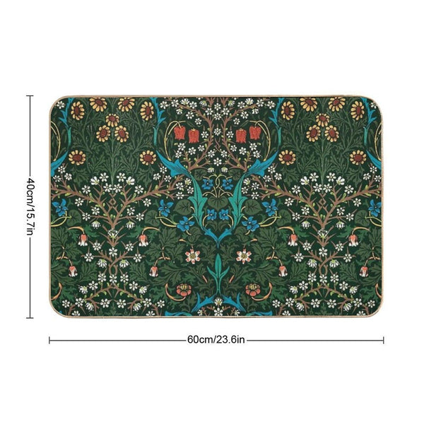 Blackthorn by William Morris, 1892 Bath Mat