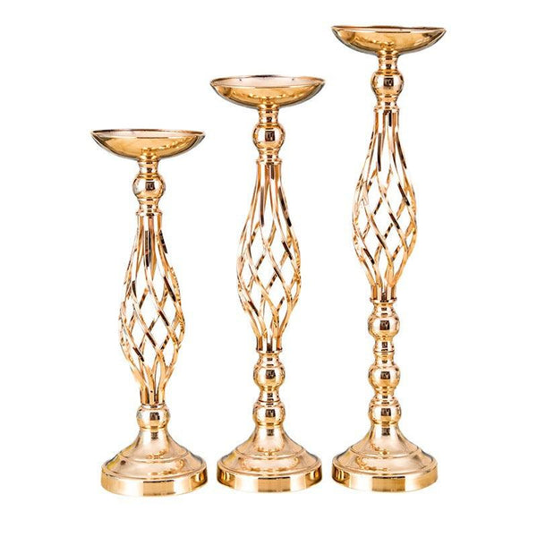 Table Candlesticks Gold Iron