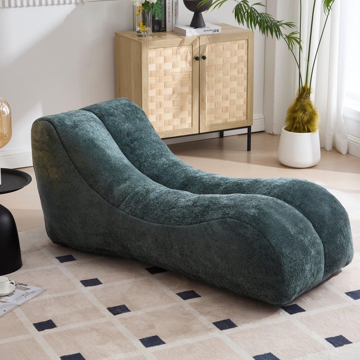Green Bean Bag Sofa‑Lounger