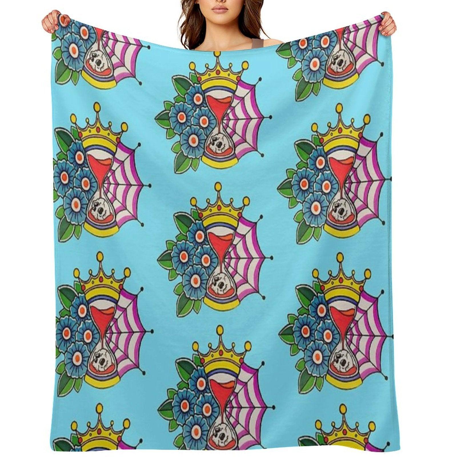Time Is King Throw Blanket