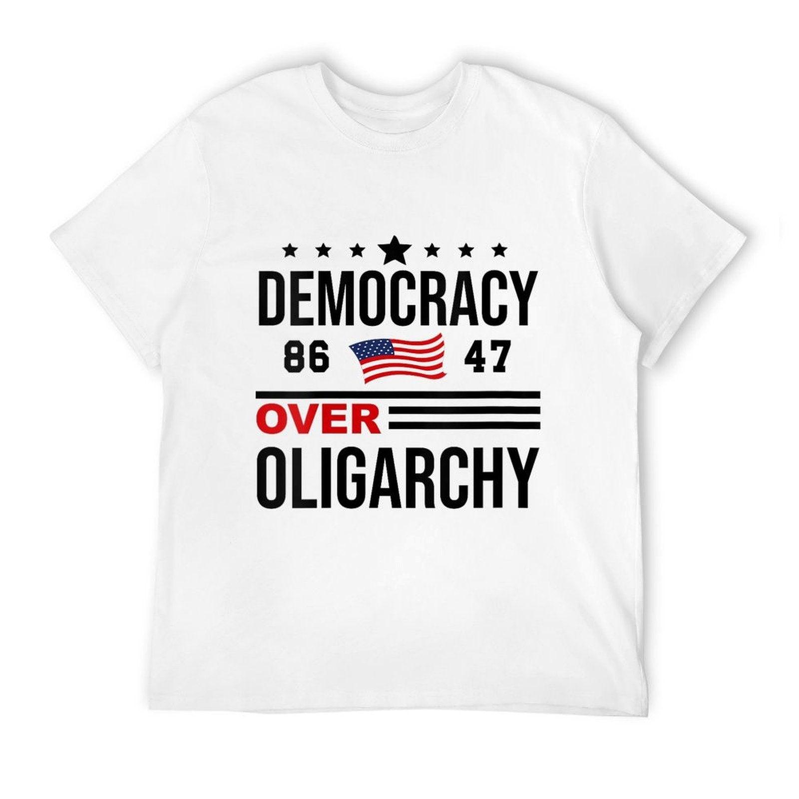 Womens Democracy Over Oligarchy No Oligarchs Fight Oligarchy  Wrinkle-resistant T-Shirt