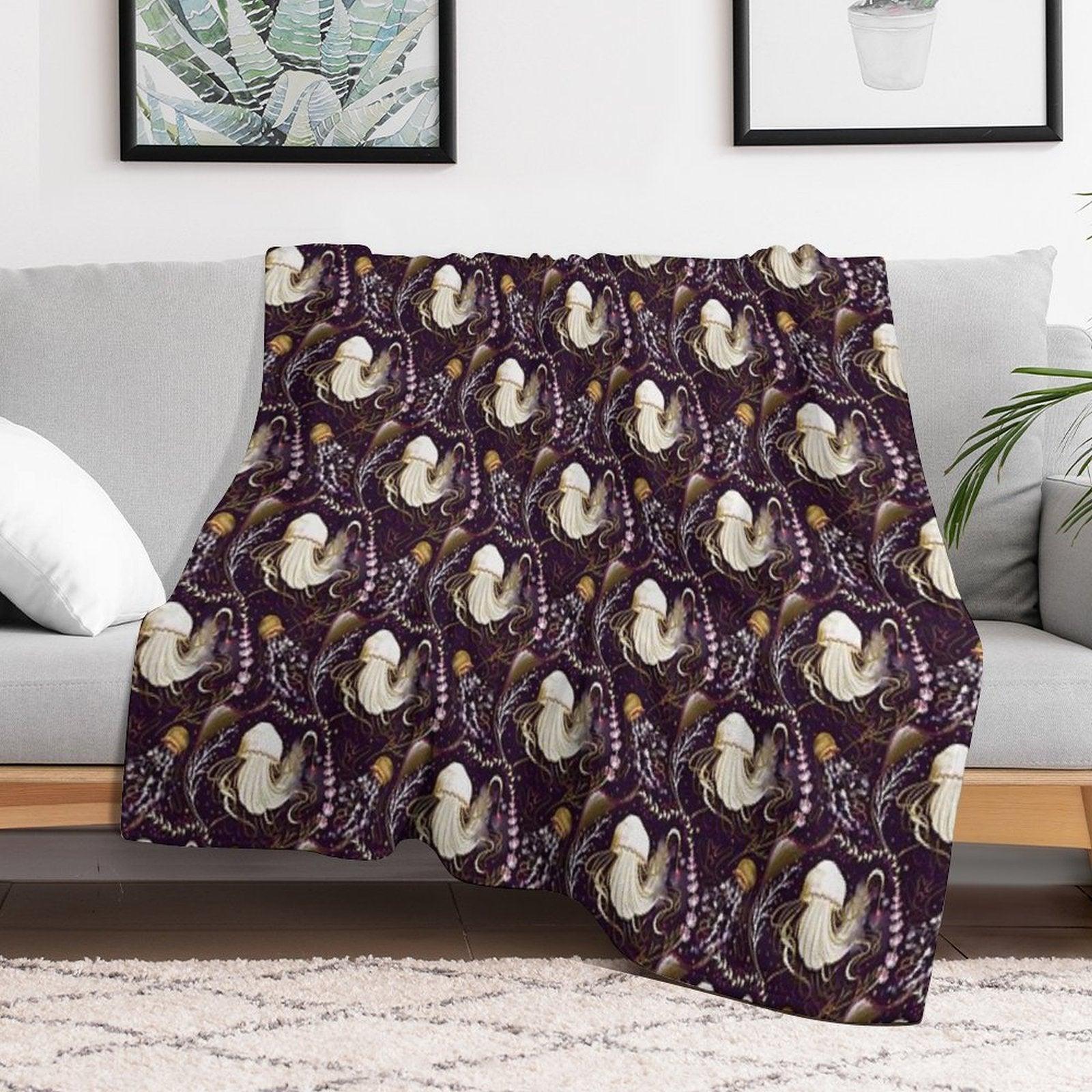 Jellyfish Throw Blanket
