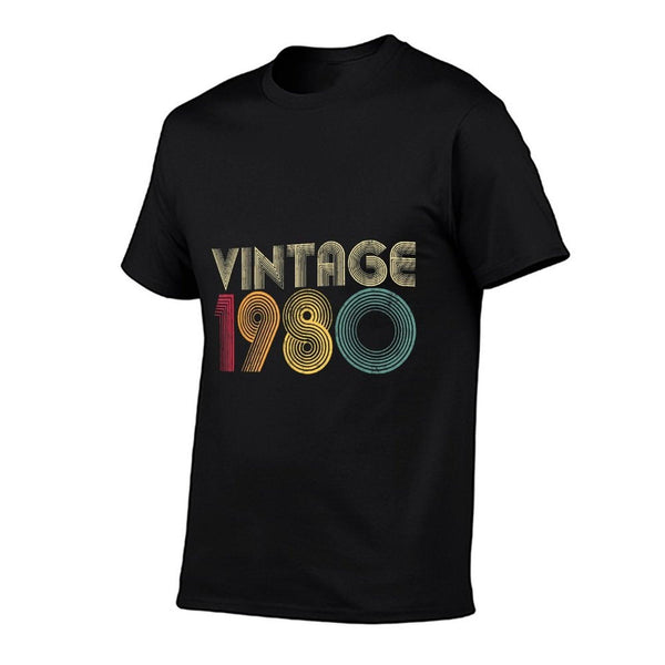 40th Birthday Gift 1980 Vintage Retro Men Women 40 Years Old  Breathable T-Shirt