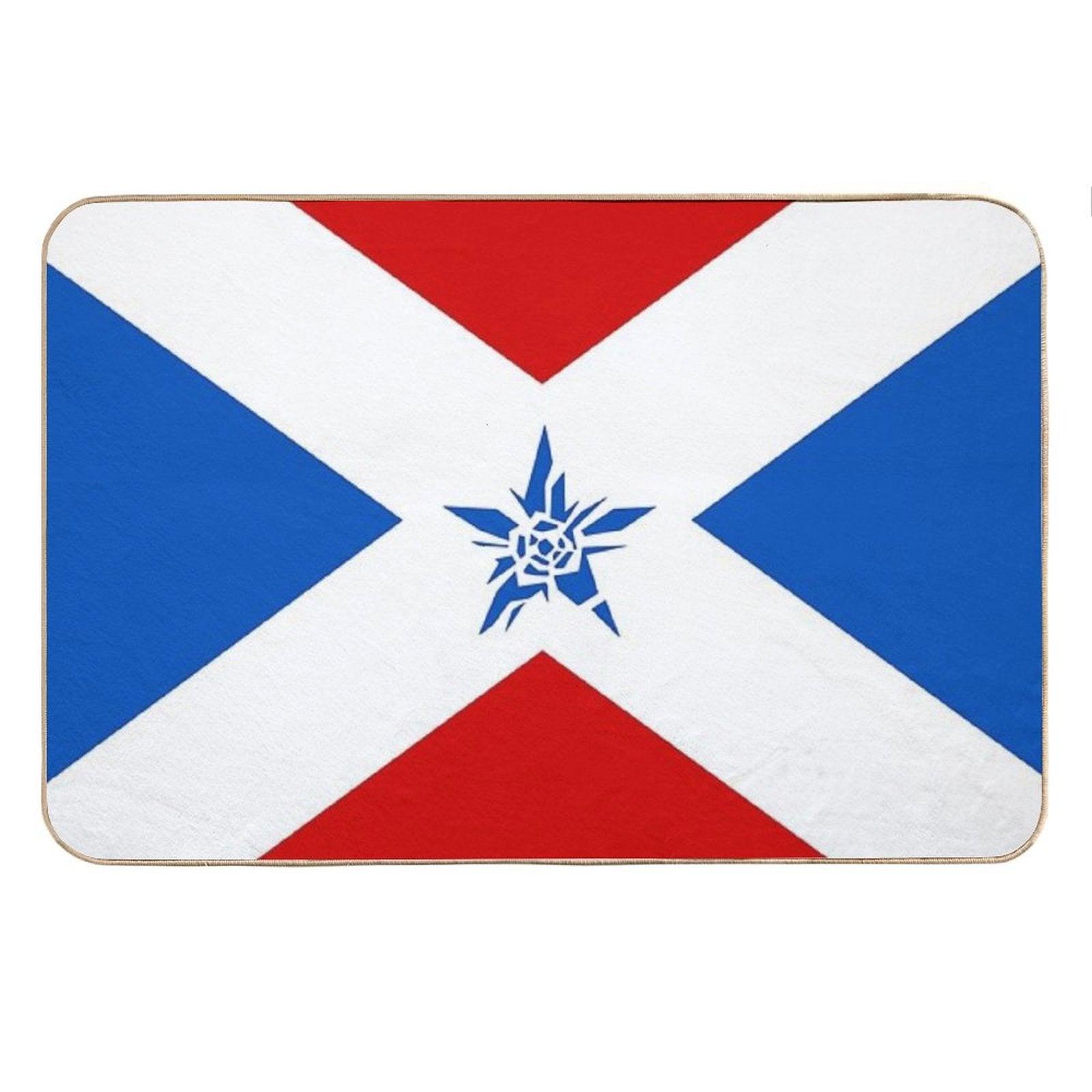 NMH1 Crash Star Flag Bath Mat