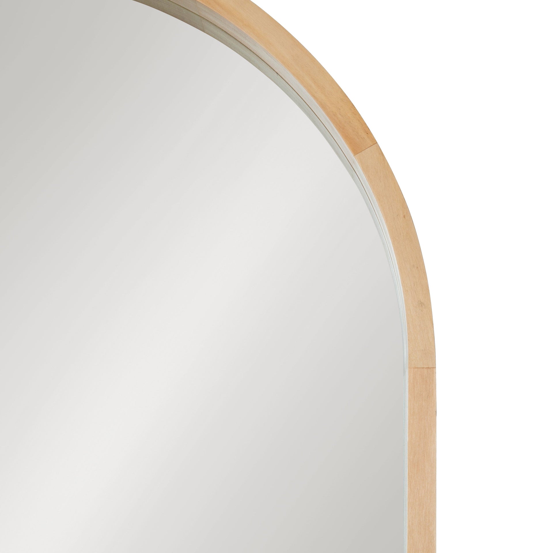 Hutton Wood Framed Capsule Mirror