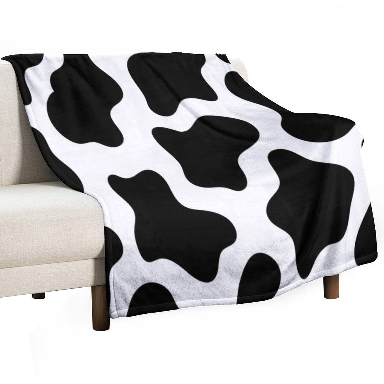Cow Print All-season Throw Blanket