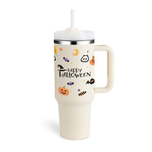 Thermal Mug 40oz Straw Coffee Insulation Cup With Handle BPA Free