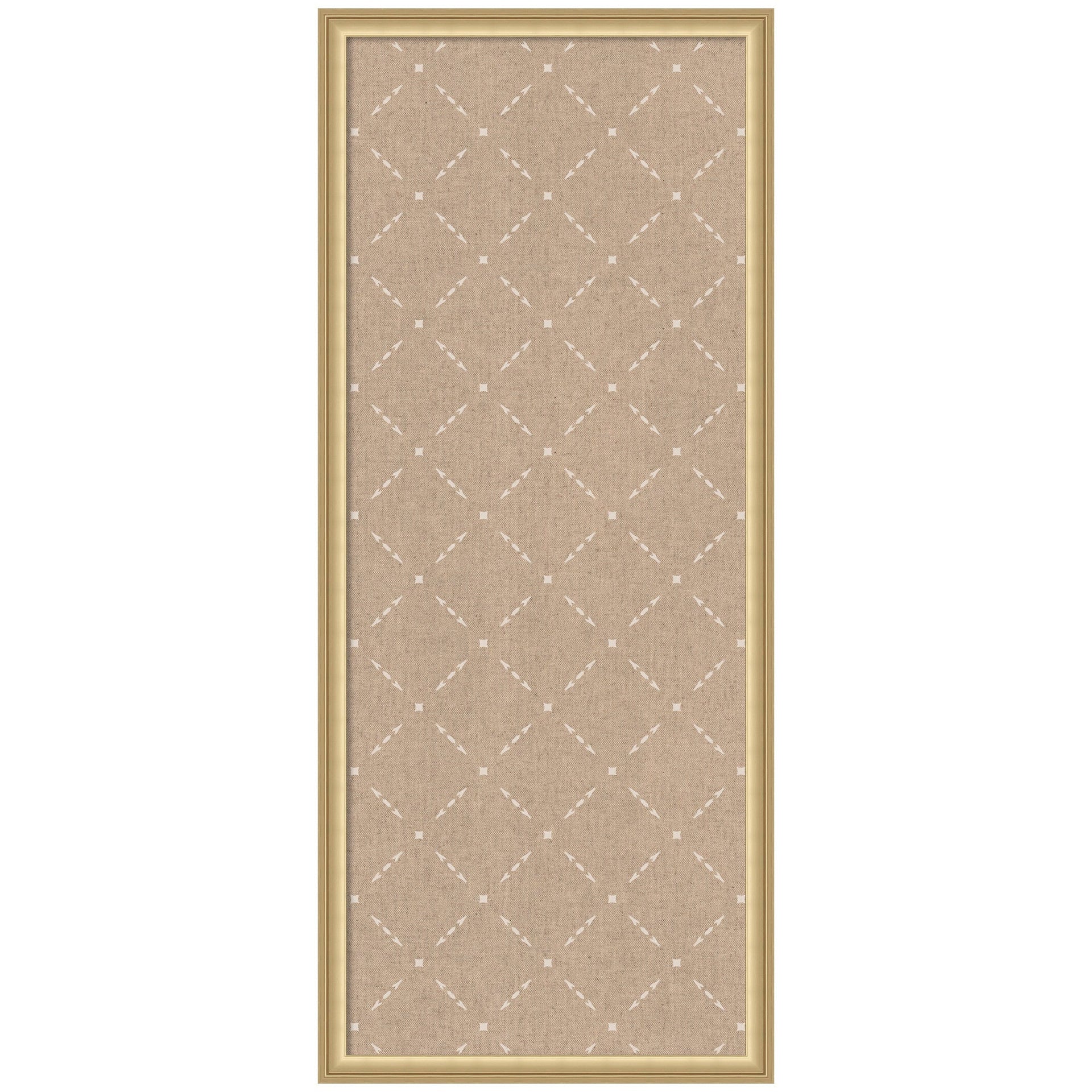 Pinboard Beige Lattice Pattern