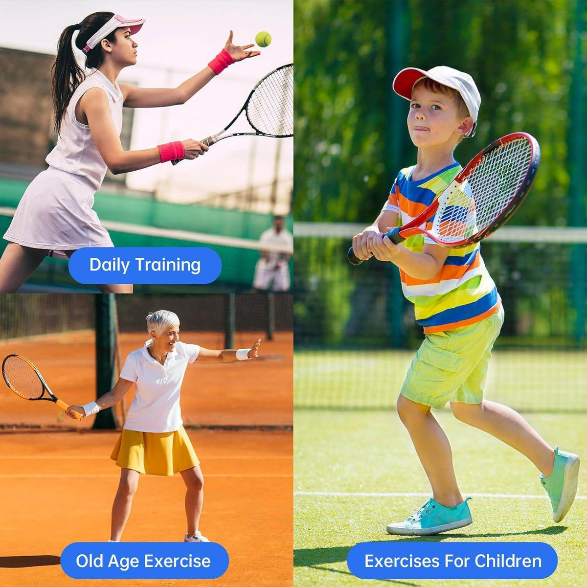 Tennis Trainer Rebound Ball for Solo Practice Indoor & Outdoor