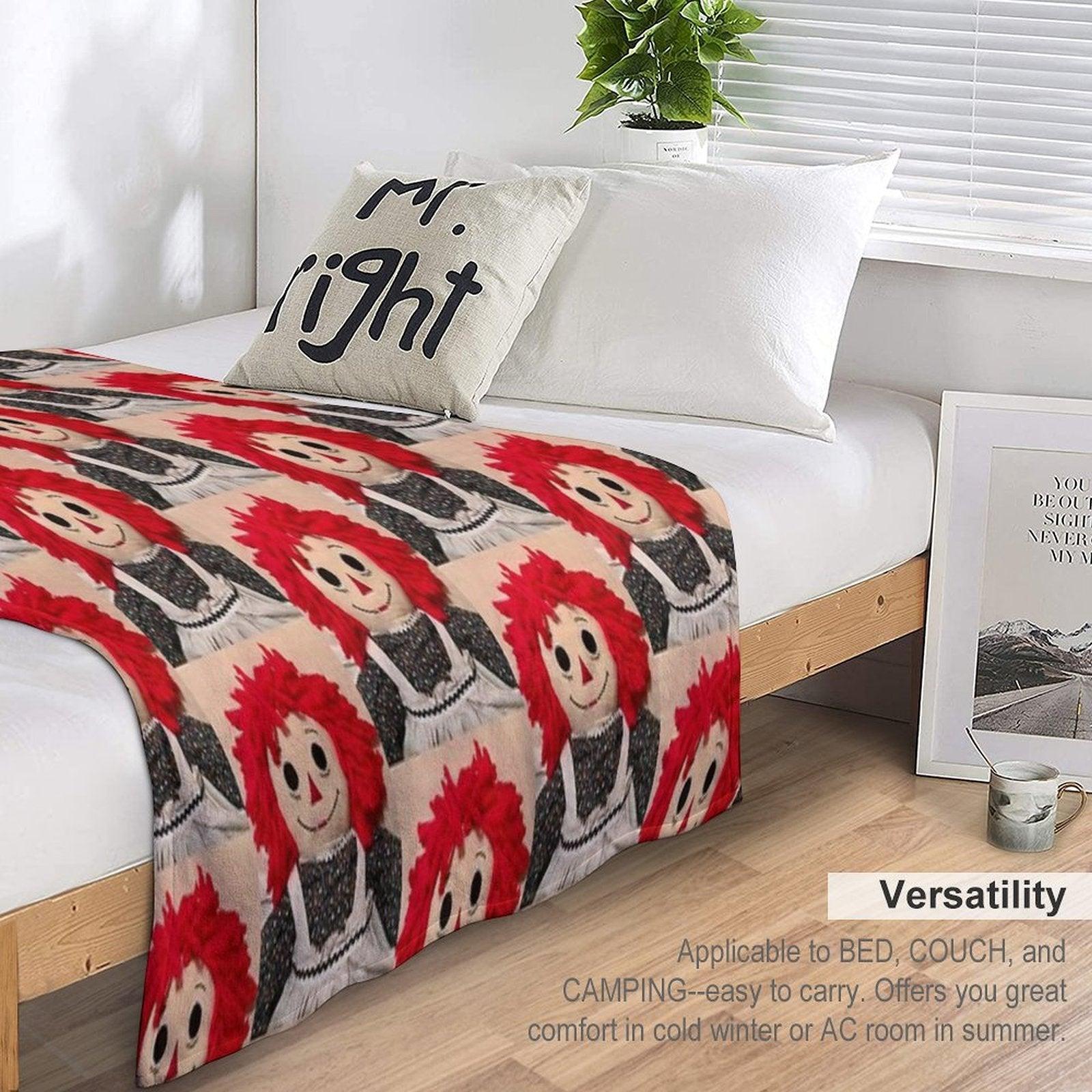 Sweet Raggedy Ann 2 Throw Blanket