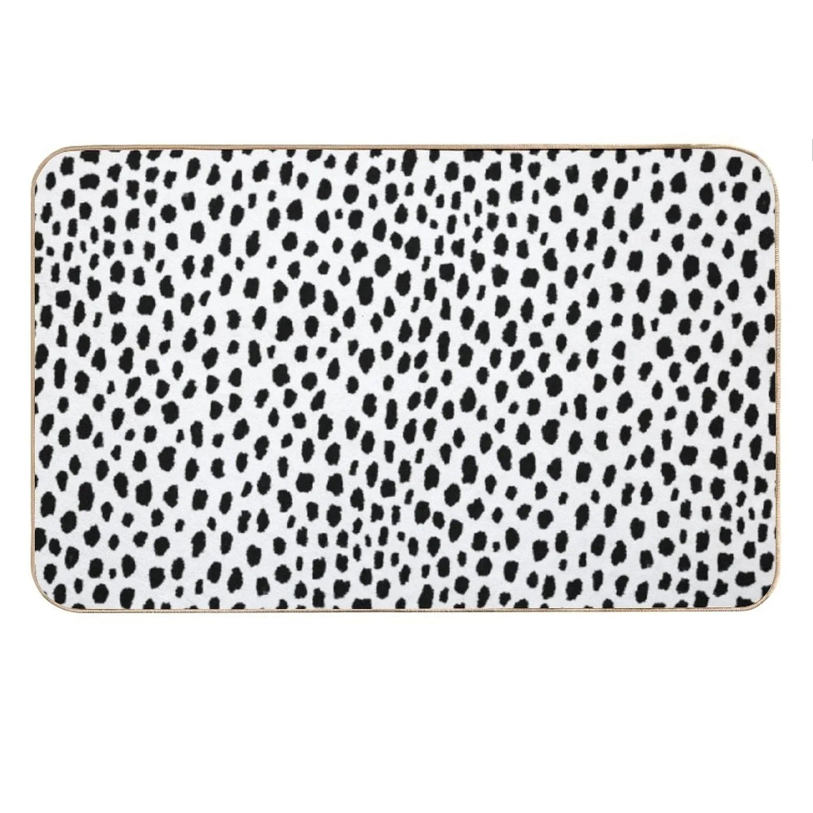 Dalmatian Spots (blackwhite) Bath Mat