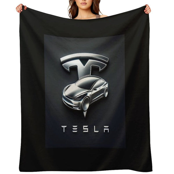 Tesla Logo Comfort Throw Blanket