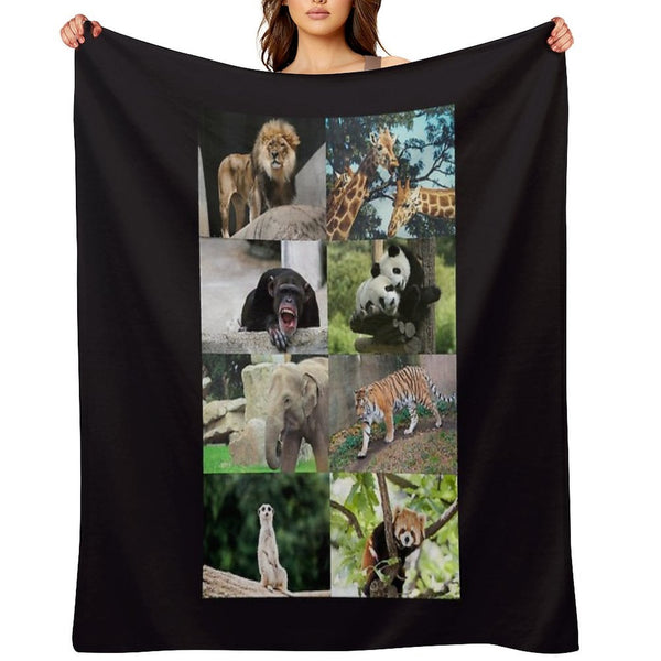 Columbus Zoo Anti-pilling Throw Blanket