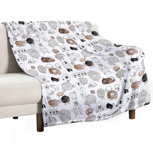 Sheep Travel-friendly Throw Blanket