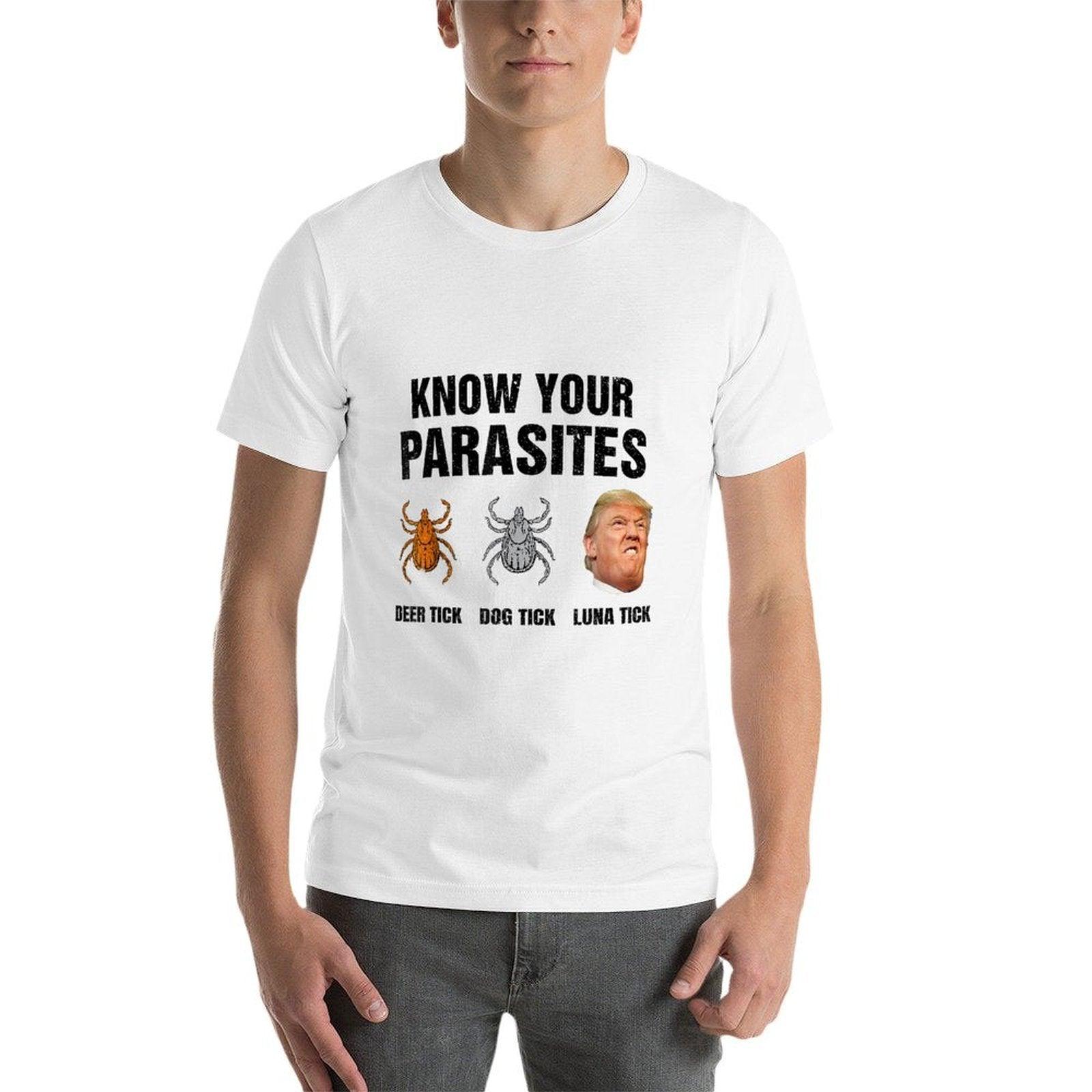 Trump Know Your Parasites Deer Tick Dog Tick Luna Tick  Soft T-Shirt