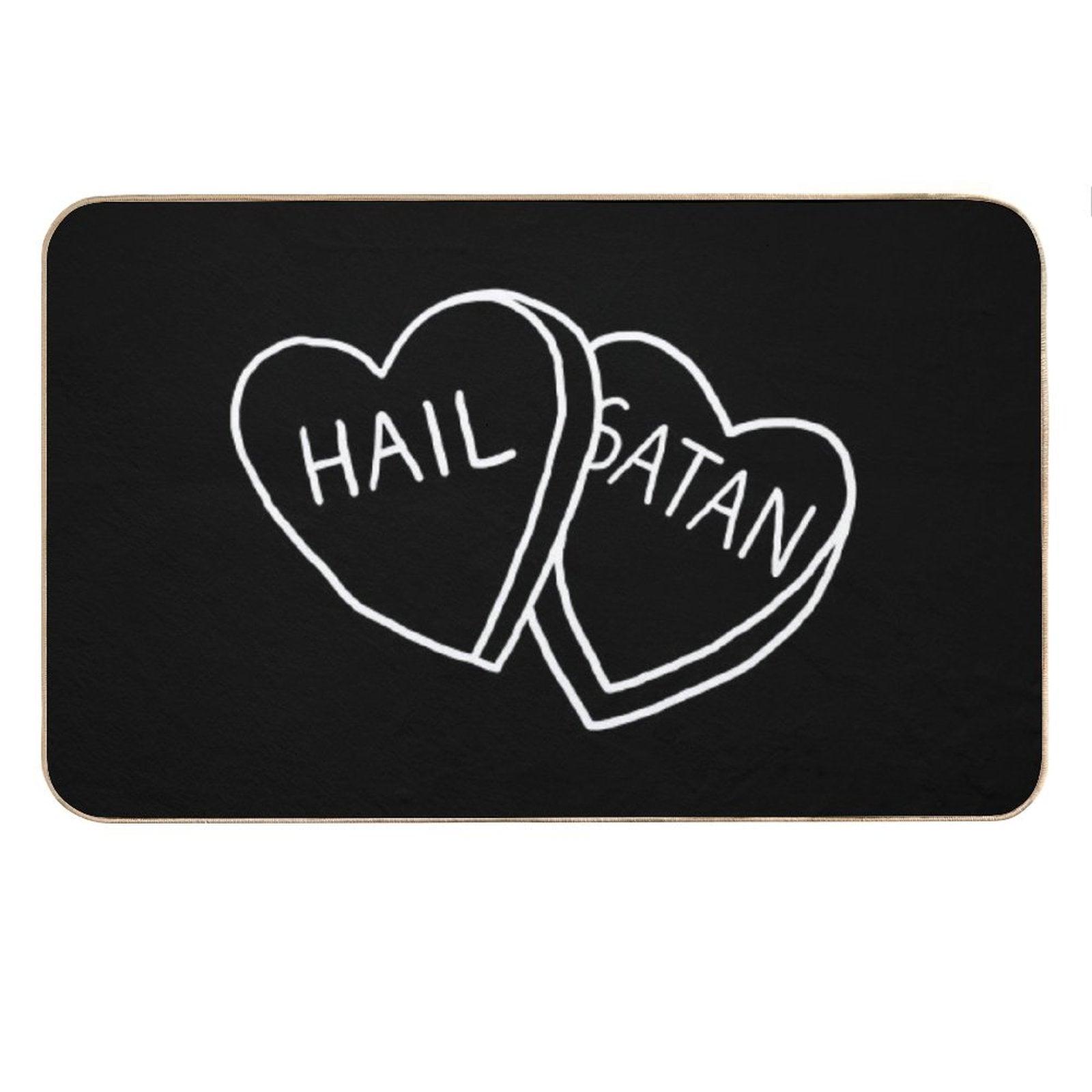 Hail Satan Candy Bath Mat