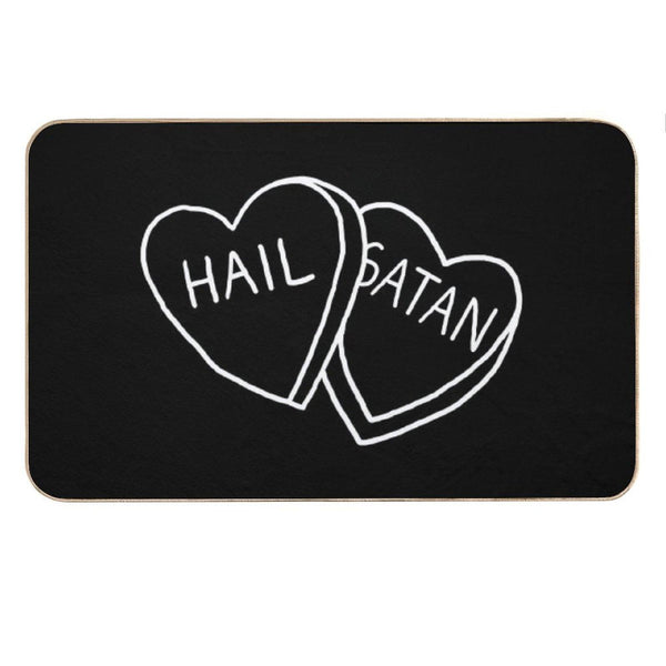 Hail Satan Candy Bath Mat