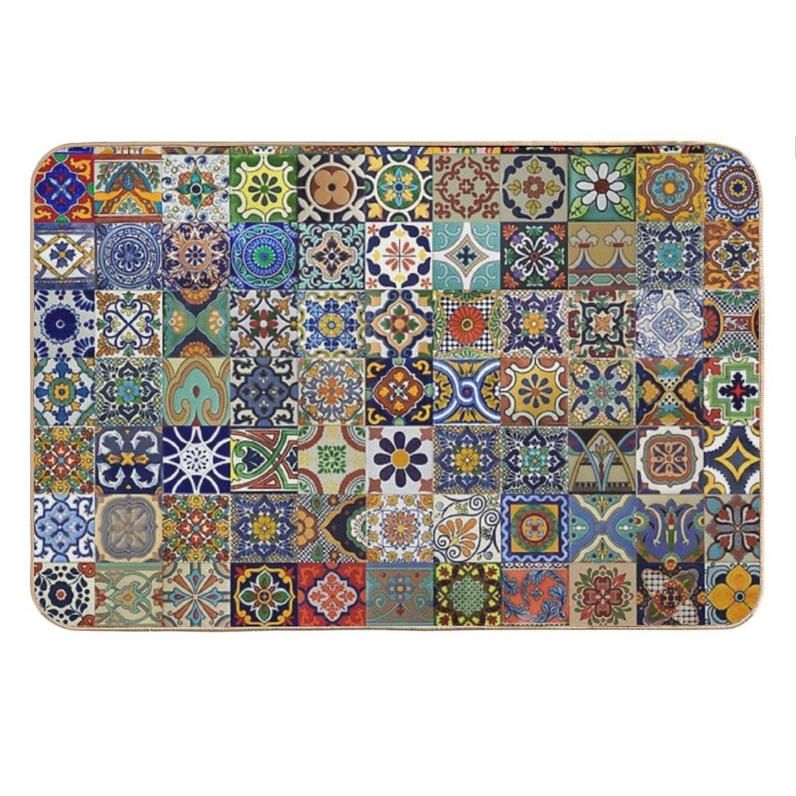 Mexican Tiles Bath Mat