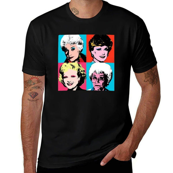 Golden Warhol Girls  Summer-ready Fabric T-Shirt