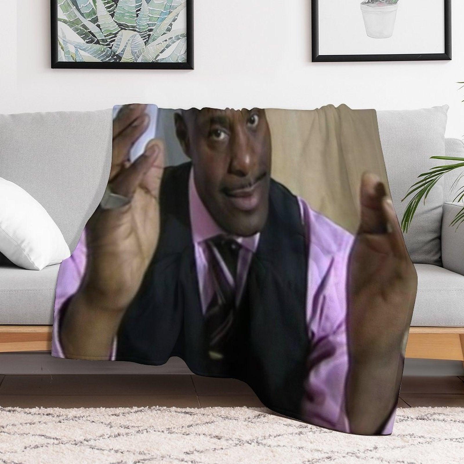 Alan Johnson Peep Show Throw Blanket