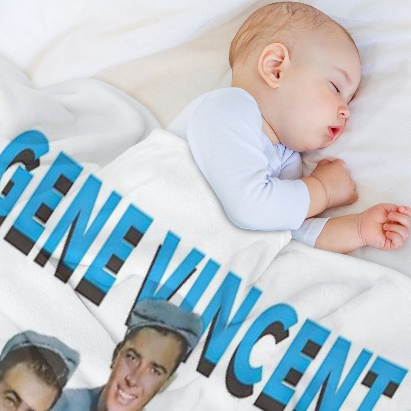 Gene Viincent And The Blue Caps Sustainable Throw Blanket