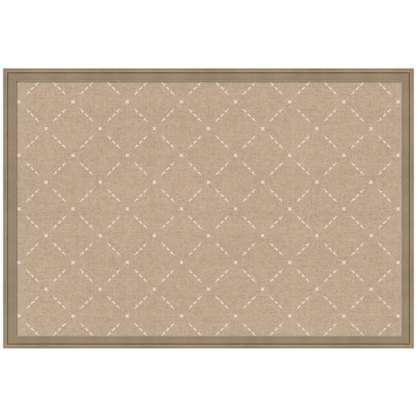 Pinboard Beige Lattice Pattern