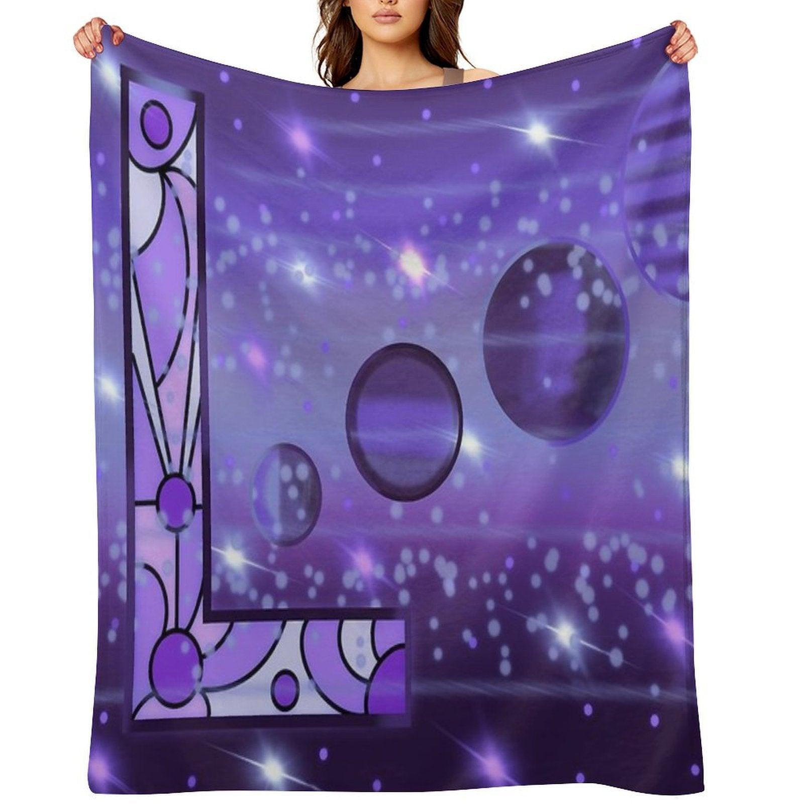 L Blank Throw Blanket