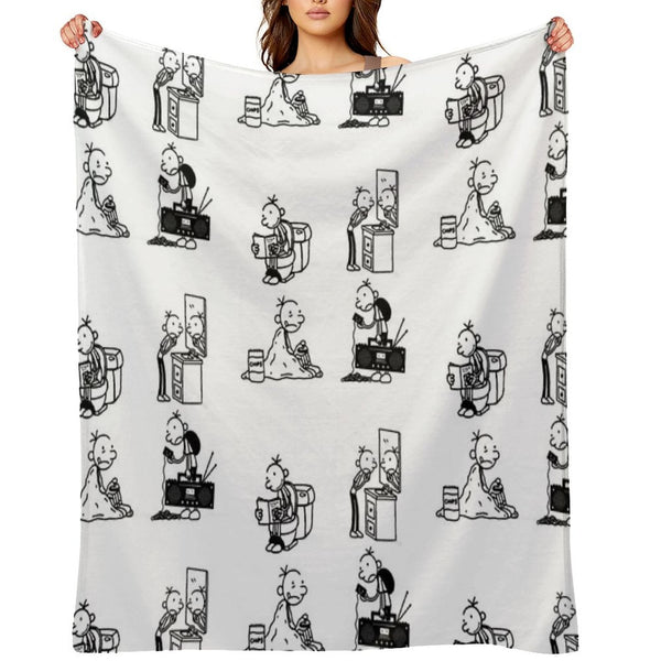 Wimpy Kid 4 States of Greg Heffley Durable Throw Blanket