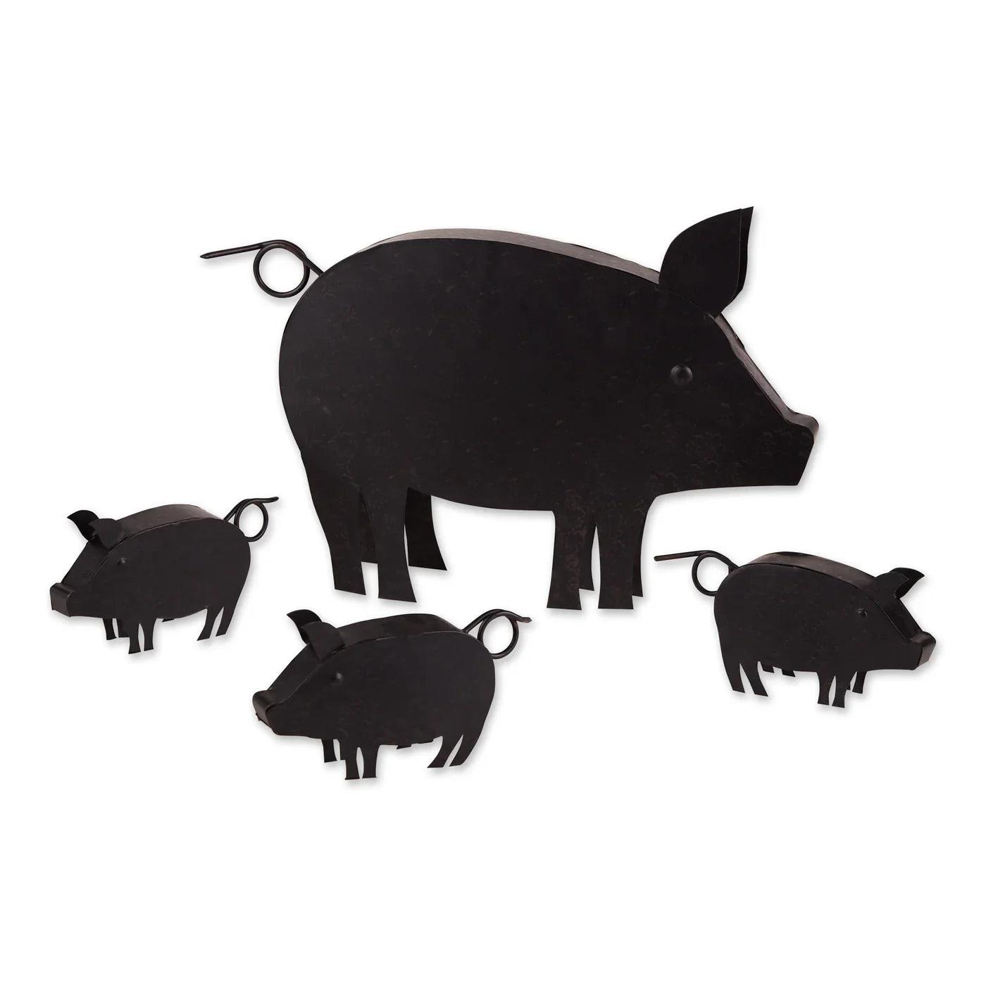 PIG WITH PIGLETS SCULPTURE