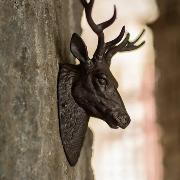 Cast Iron Buck Head