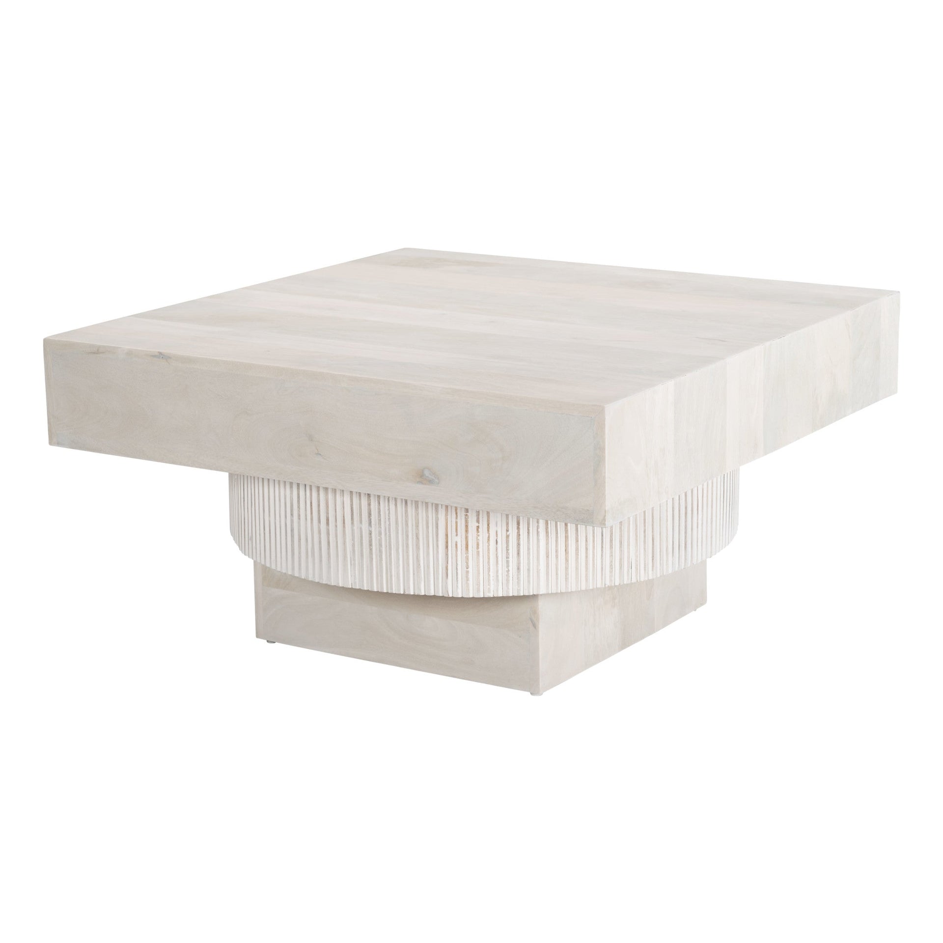 Trani Coffee Table Whitewashed ZUO Store