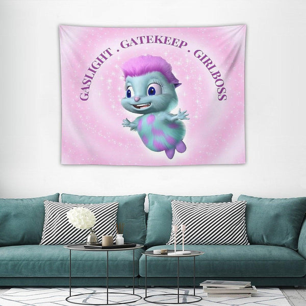 Bibble's Beliefs Gaslight Gatekeep Girlboss Tapestry