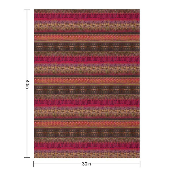 Earthy African Ombre Mud Cloth Wrinkle-free Throw Blanket