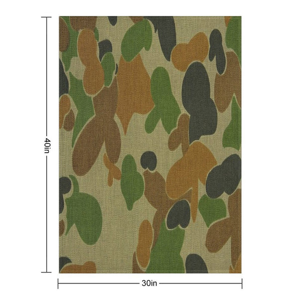 Auscam - Australian Army Camo Sustainable Throw Blanket