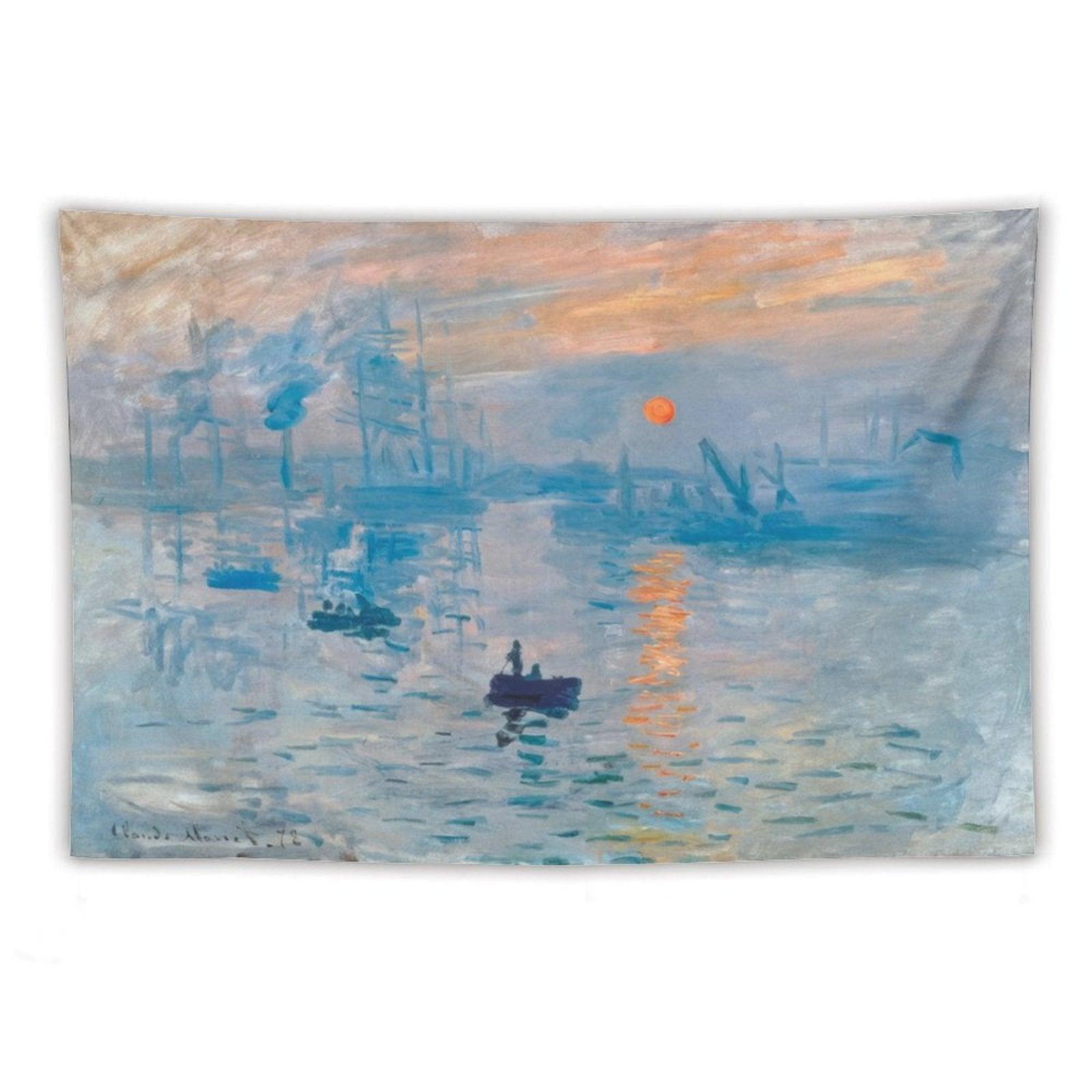 Claude Monet Sunrise Tapestry
