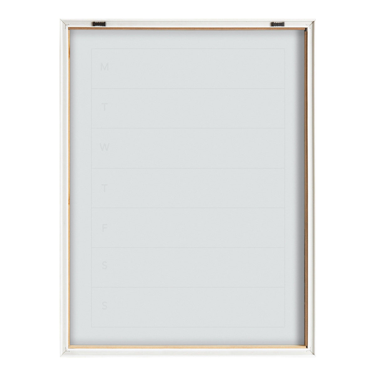 Blake Weekly Menu Framed Printed Glass by The Creative Bunch Studio