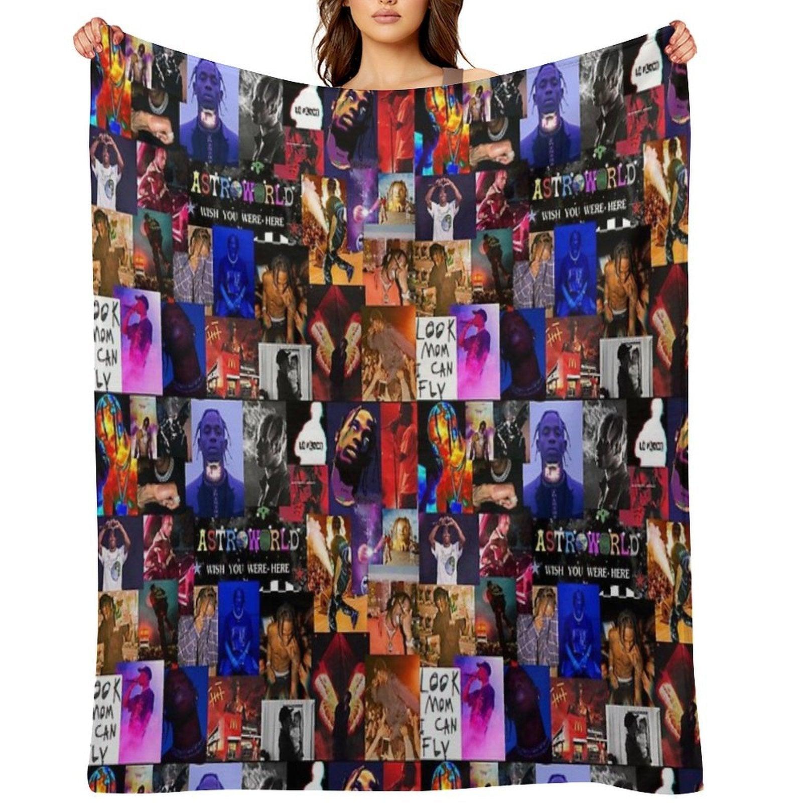 La Flame Collage Throw Blanket