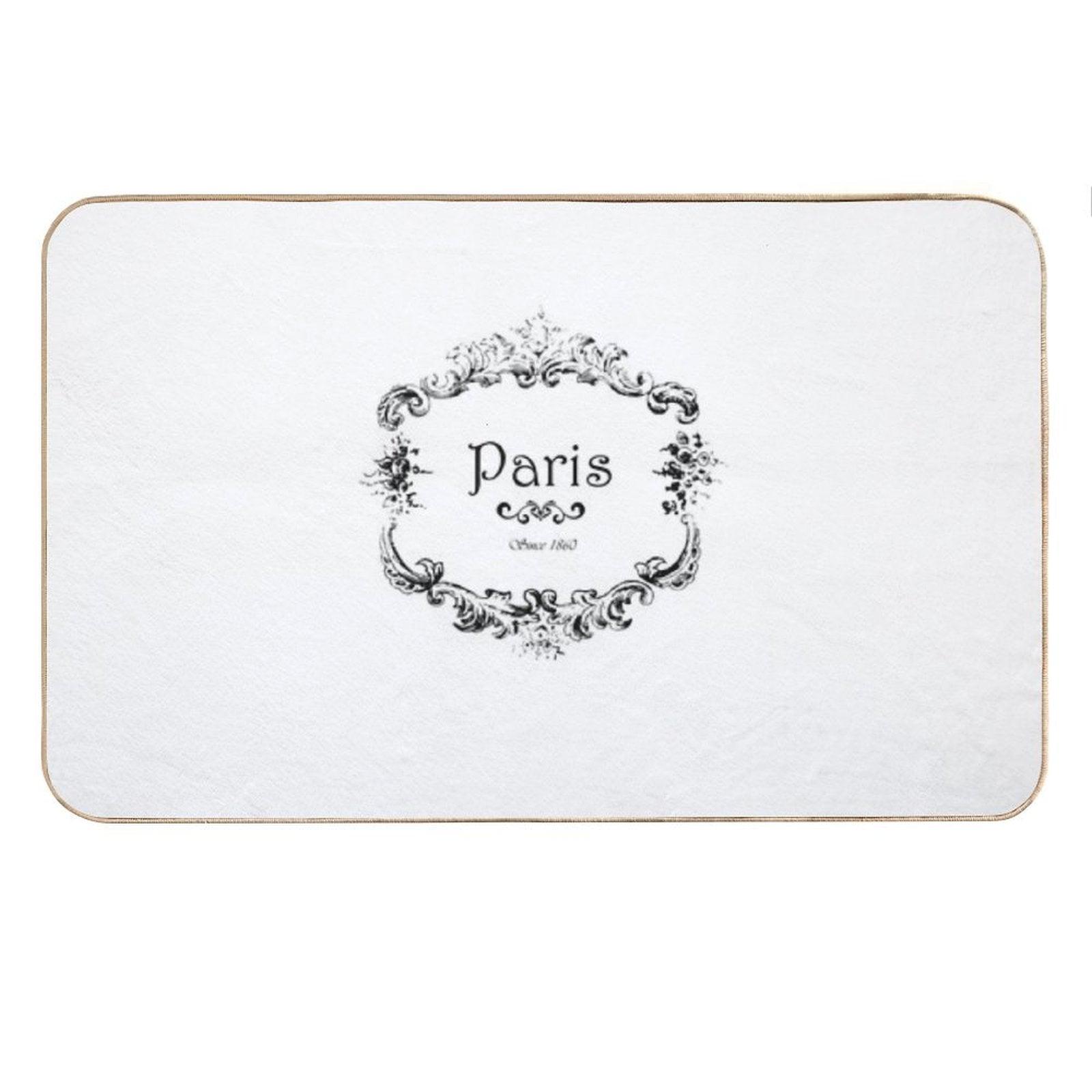 Paris Since 1860 Vintage Logo Bath Mat