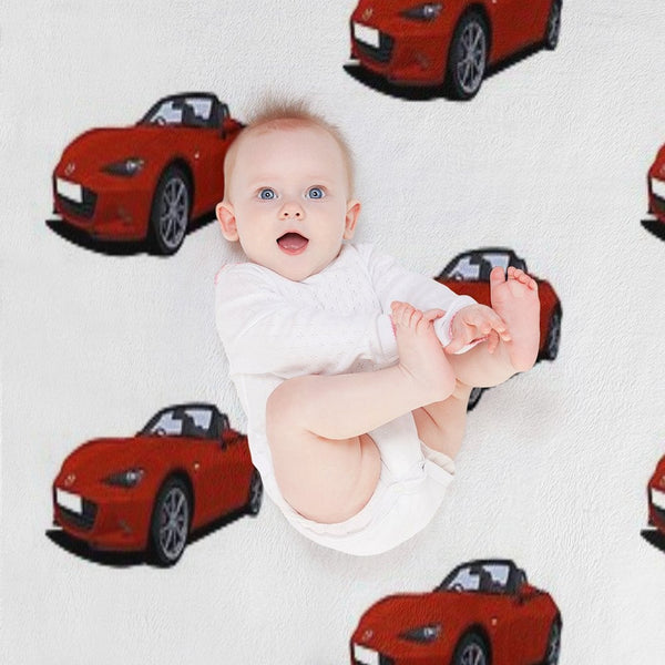 MX5Miata Red Comfort Throw Blanket