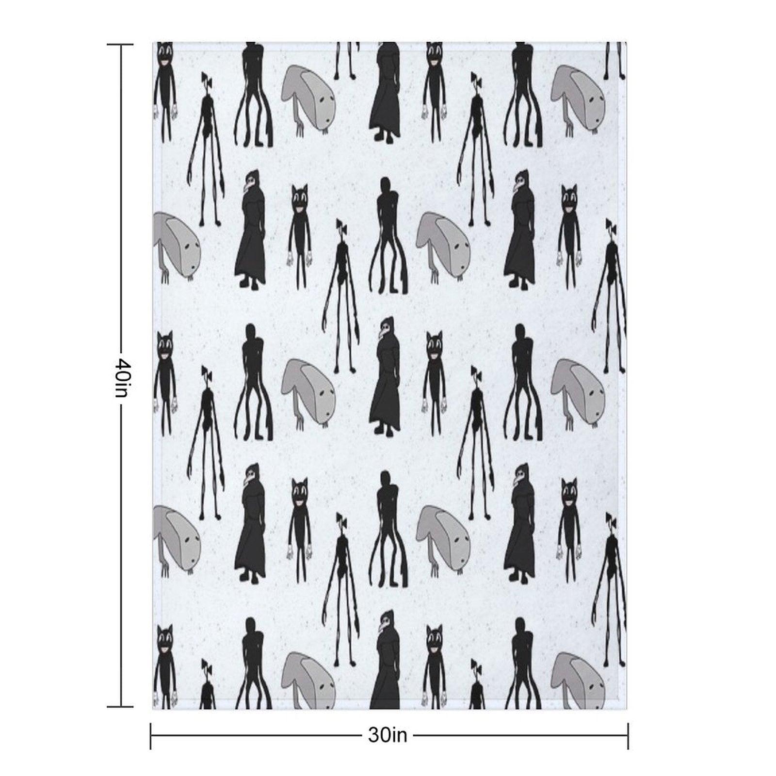 Siren Head, Breaking News, Witch Dr, Bridge Worm, Cartoon Cat Throw Blanket