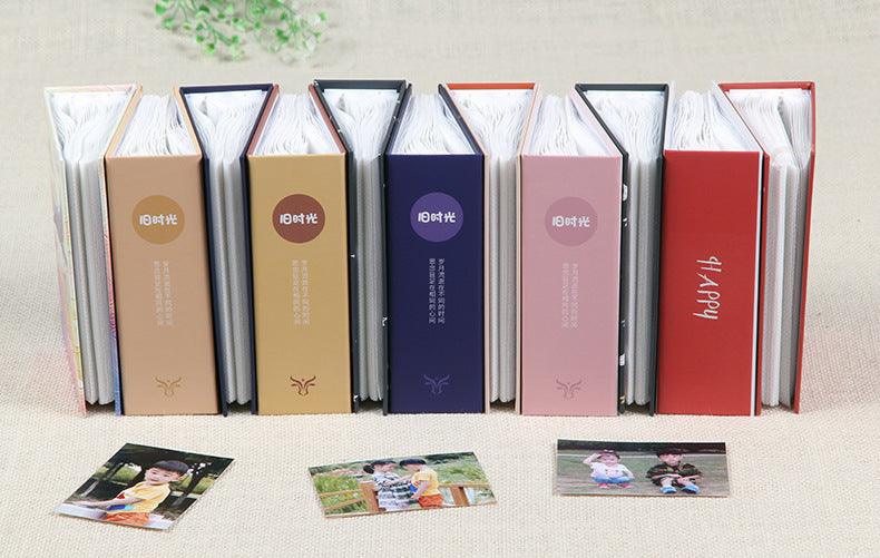 5inch 13.5*9.5cm Photo Album Cartoon Cute Picture Storage Frame 100 Sheets Interleaf Type Memo Scrapbook Paper Baby Family Scrapbook Albums  Creative Children Memory DIY Book Gift