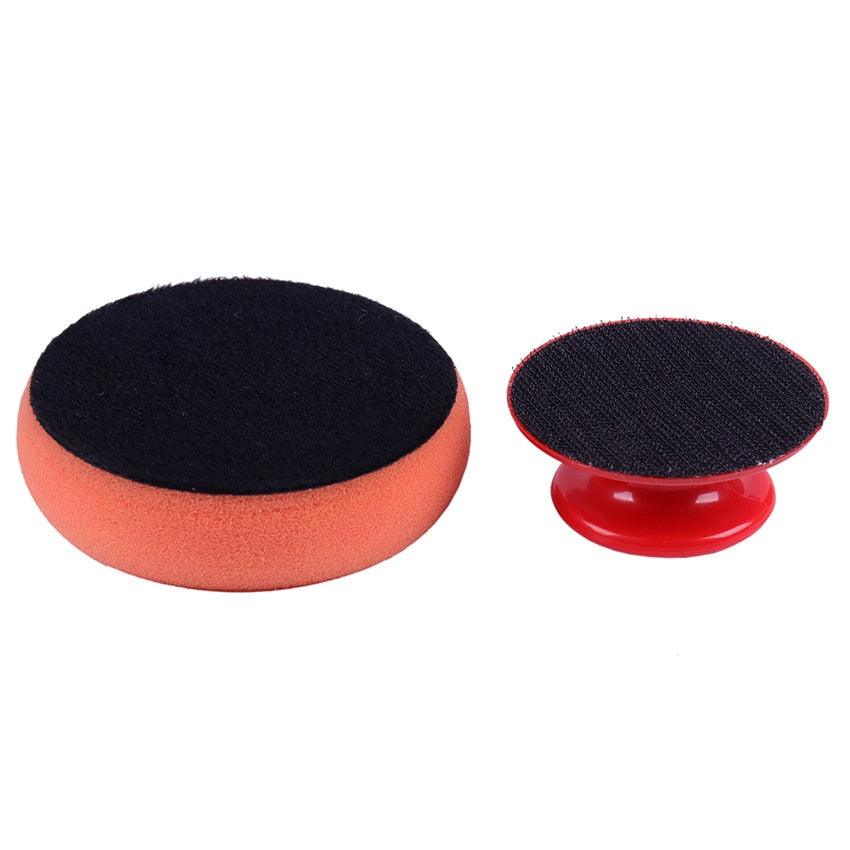 5PCS Car Wash Wax Polish Pad Polishing Pad Sponge Microfiber Sponge Applicators Car Cleaning Cloth Microfiber Applicator For Auto Polisher Waxing Sponge Car Wax Applicator Pads Kit Sponge Applicators Soft Foam Waxing Pad with Grip Handle
