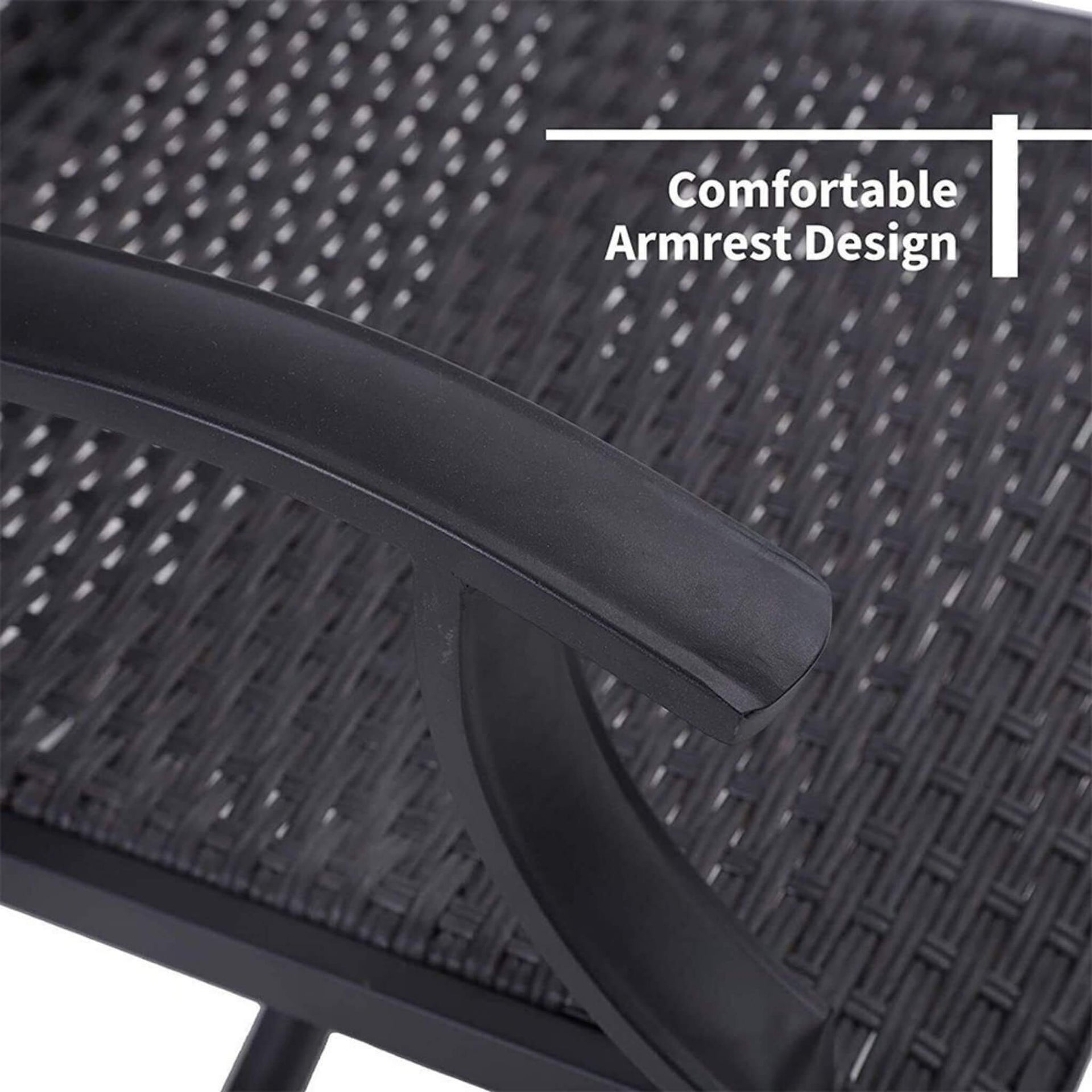 5PCS Outdoor Patio Rattan Dining Furniture Set With Swivel Armchairs (91823705)