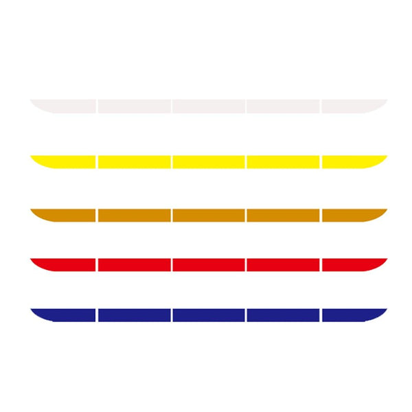 5pcs/set Car Reflectance Reflector Sticker Auto Strong Reflective Stickers  Car Body Trunk Exterior Auto Accessories Reflective Tape Reflex Reflective Stickers Car Trunk Reflective Stickers Night Visibility Reflective Decal Waterproof Exterior Warning