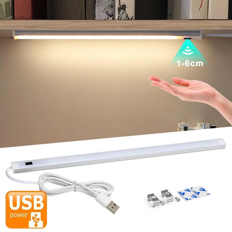 5V USB LED Strip Desk Lamp Hand Sweep Switch Motion Sensor Lamp Table Lamp Children Study Room LED Under Cabinet Kitchen Lights Decorative Table Lamp Cute Study Lamps for Bedroom Décor