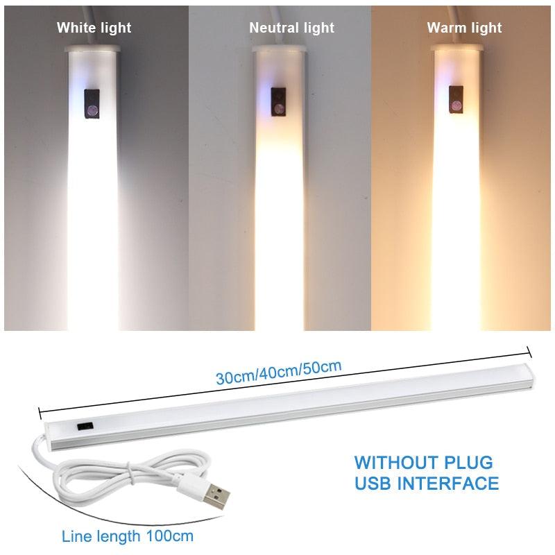 5V USB LED Strip Desk Lamp Hand Sweep Switch Motion Sensor Lamp Table Lamp Children Study Room LED Under Cabinet Kitchen Lights Decorative Table Lamp Cute Study Lamps for Bedroom Décor