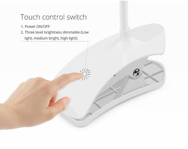 5V USB power LED Desk lamp Flexible study Reading Book lights Eye Protect Table lamp With Clip For Home Decorative Table Lamp Cute Study Lamps for Bedroom Décor