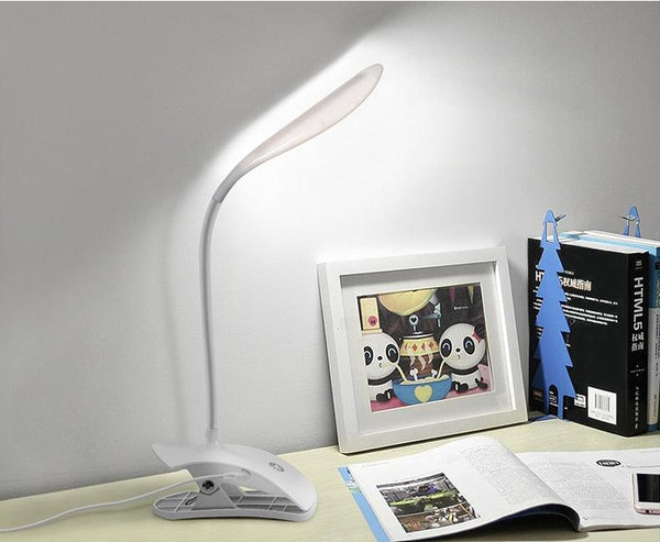 5V USB power LED Desk lamp Flexible study Reading Book lights Eye Protect Table lamp With Clip For Home Decorative Table Lamp Cute Study Lamps for Bedroom Décor