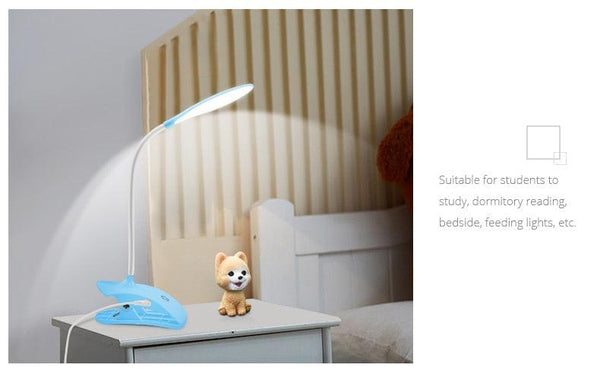 5V USB power LED Desk lamp Flexible study Reading Book lights Eye Protect Table lamp With Clip For Home Decorative Table Lamp Cute Study Lamps for Bedroom Décor